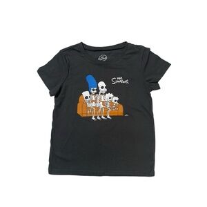 The Simpson Skeletons Graphic Shirt Sleeves T-Shirt Sz M Boy/Girl